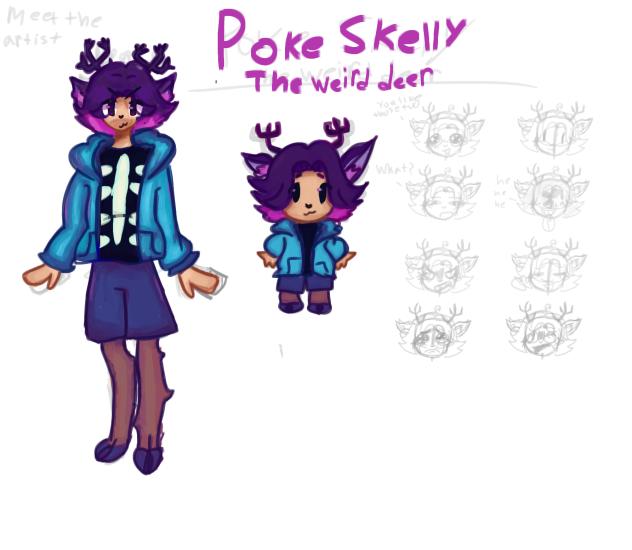 unfinished drawing of my persona