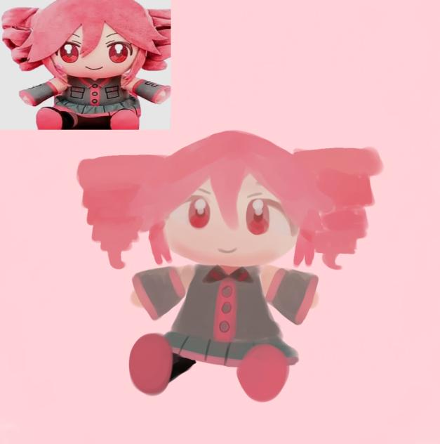 a very silly teto plush🥰🫶✨️