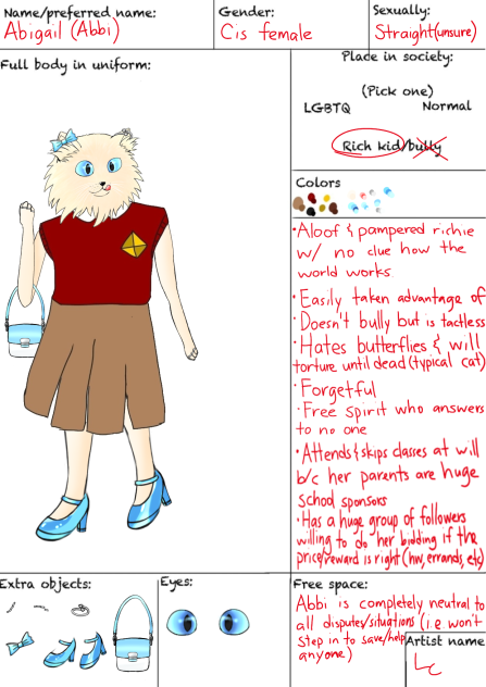 Started with A slip char creation