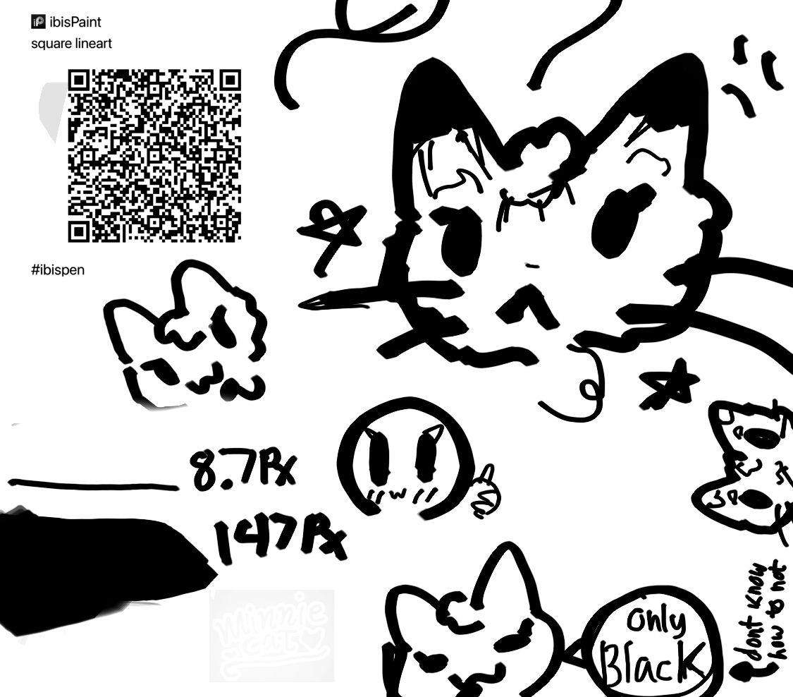 Square lineart - ibisPaint