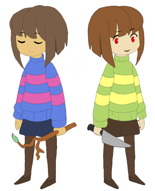Frisk and Chara