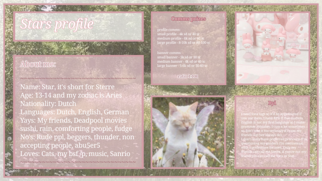 My profile!