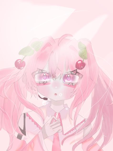 桃色の海。