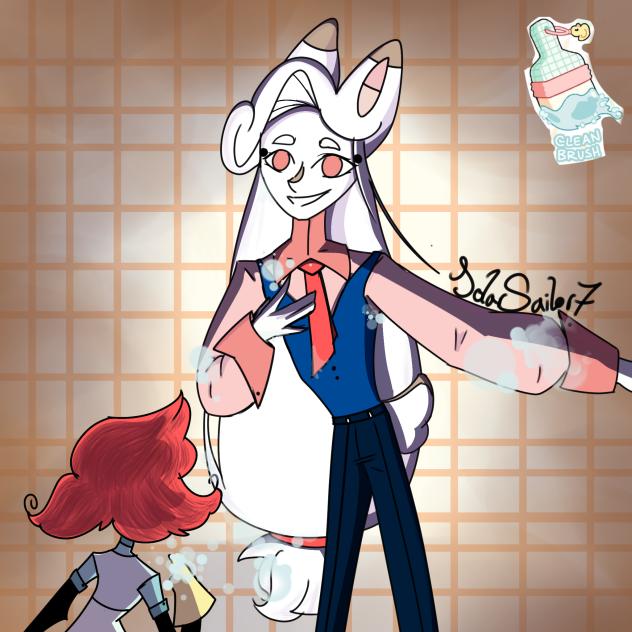 Noto & Niffty, Brushweek day 4 WIP