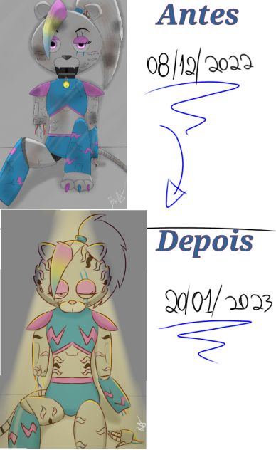 Antes e depois Aurora