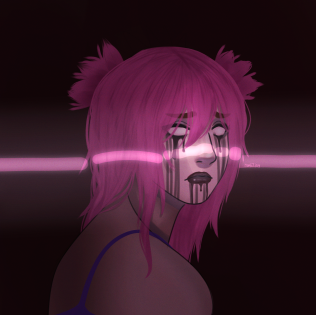 my oc roxxy but shes EVIL 😈 - ibisPaint