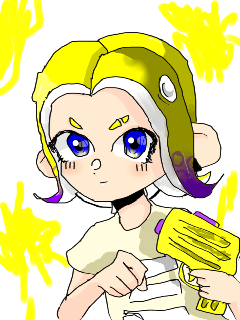 左手で描いた初心者タコちゃん