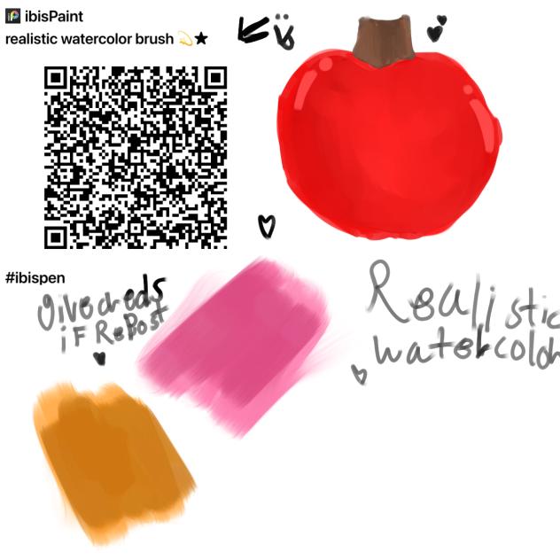 My special watercolor brush! ✨