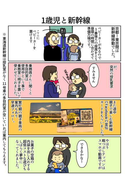 1歳児と新幹線