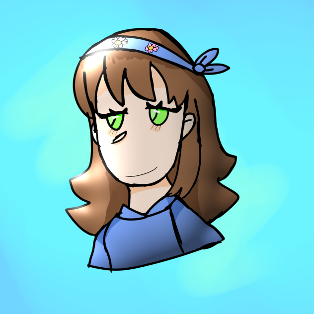 A drawing of a women