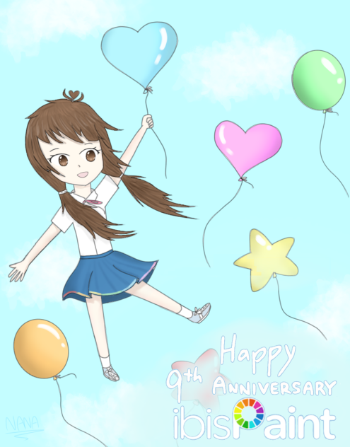 Happy 9th anniversary, Ibis Paint!