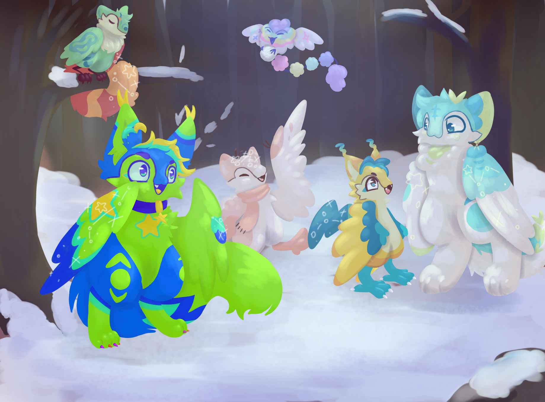 winter scene - ibisPaint
