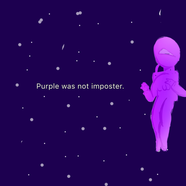 Purple was not imposter