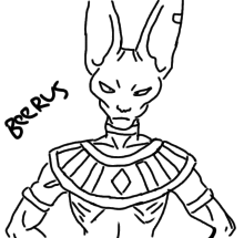 trace beerus drawing