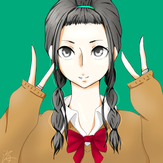 三つ編みとデコ出しが好き