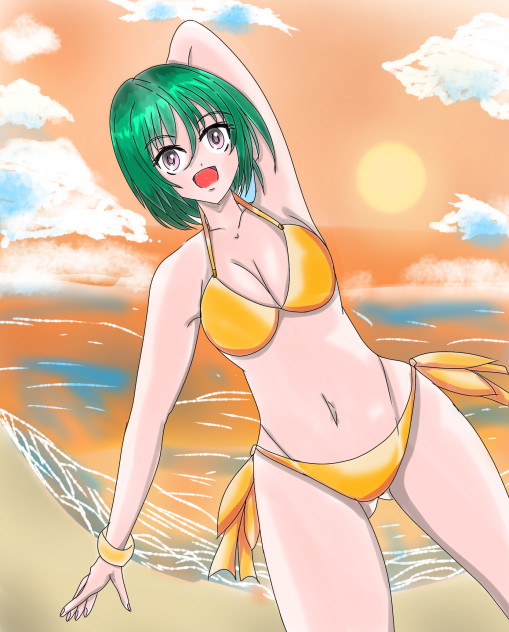 夕日