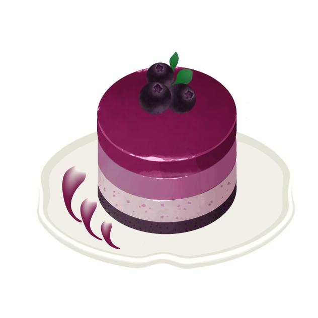 Blueberry mousse