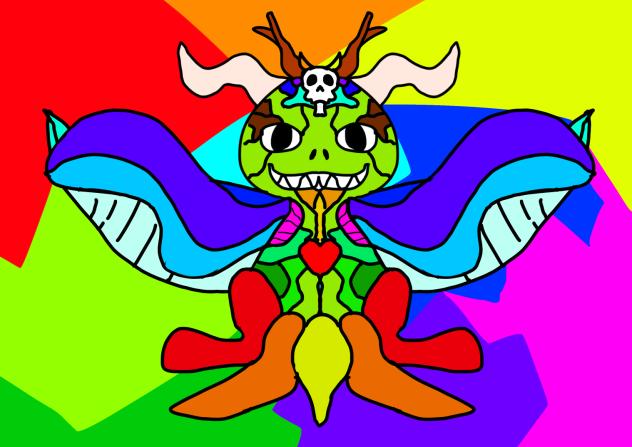 なんかカラフルでポップなモンスター