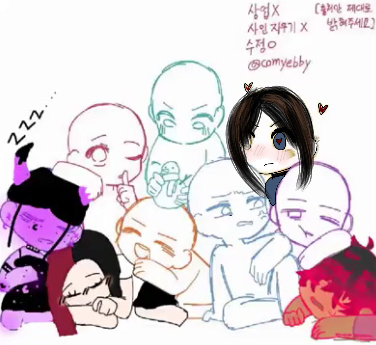 HELP THE HAIR TOOK FOREVER - ibisPaint