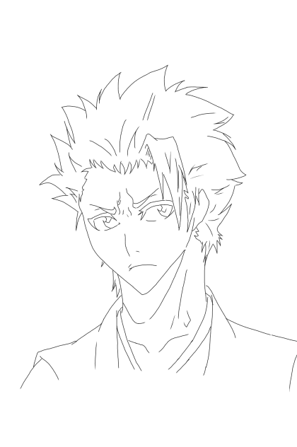 塗ってください 日番谷冬獅郎 線画