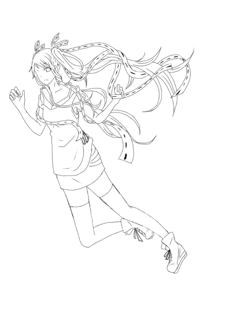 線画  塗ってくださいな