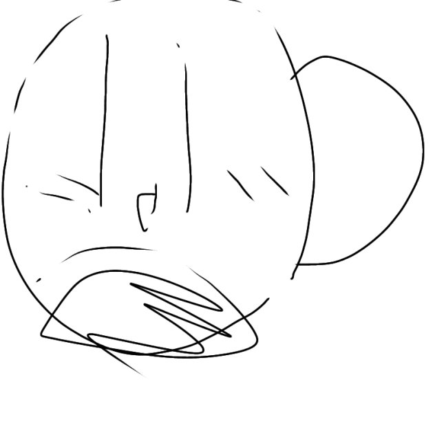 左手でかいたお