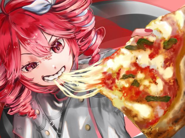 ピザを食べるテト1046