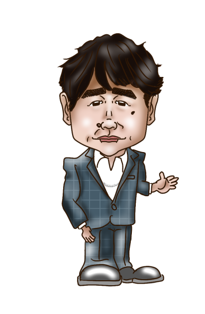 似顔絵　ゴスペラーズ　酒井雄二