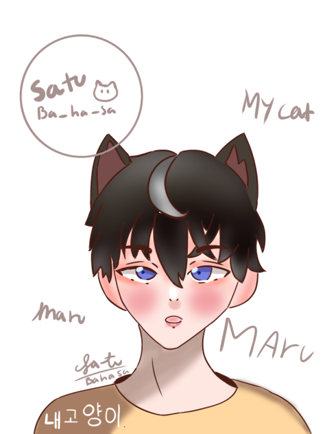 Maru my cat oc