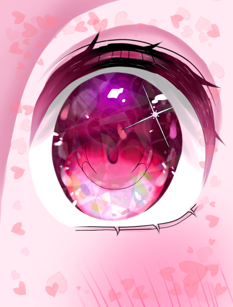 ピンクお目目