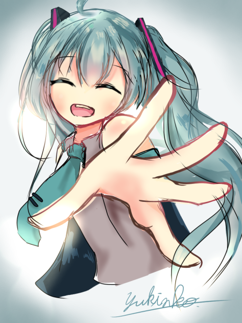 初音ミク初描き