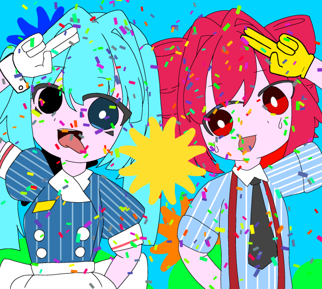 まじことさんの塗り絵塗ってみた!