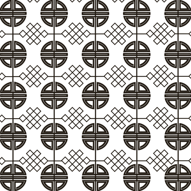 Material - Motif Ornament Black