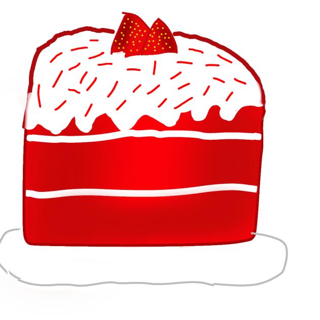 red velvet cake - ibisPaint