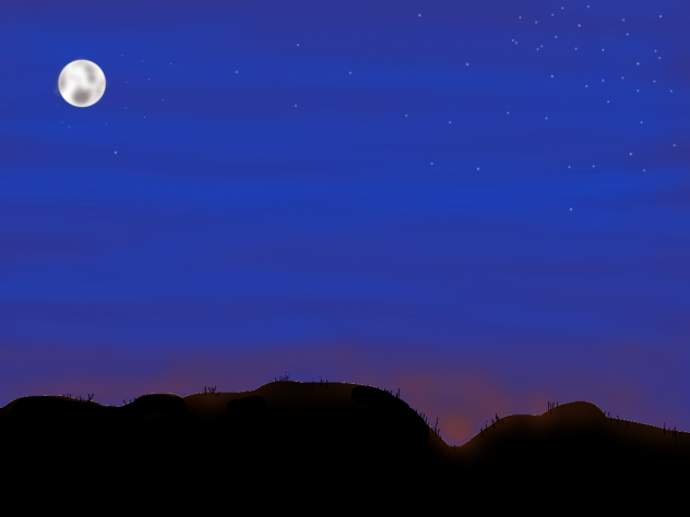 in the moon light - ibisPaint