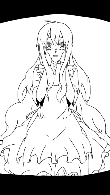 【線画】悲劇の女王