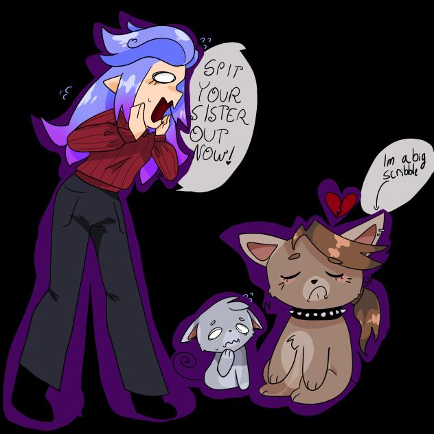me if I was a scribble and kit