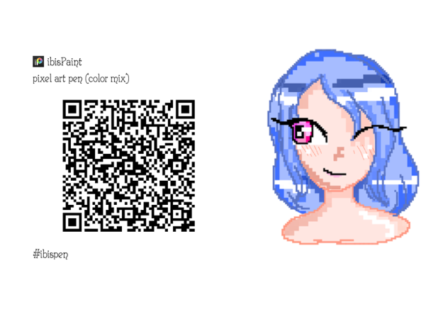 pixel art pen (color mix) - ibisPaint