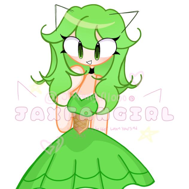 cactus's new dress 💚🍀🌼