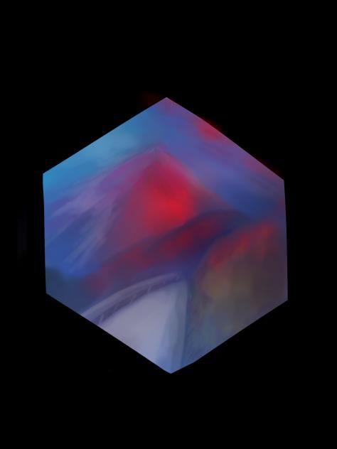 キューブ　富士山の景色