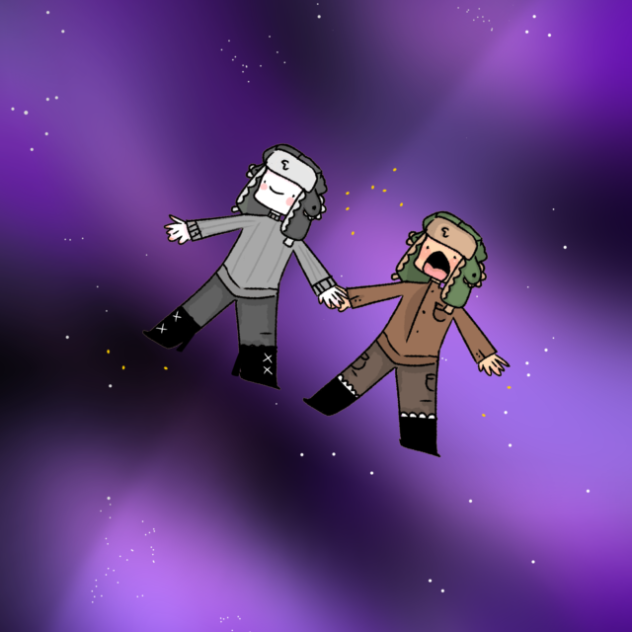 Lost in space with aurora - ibisPaint