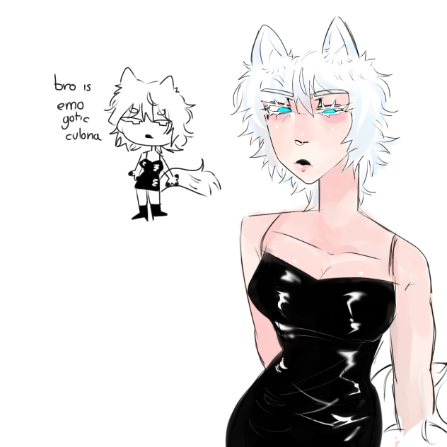 bro is emo gotic culona