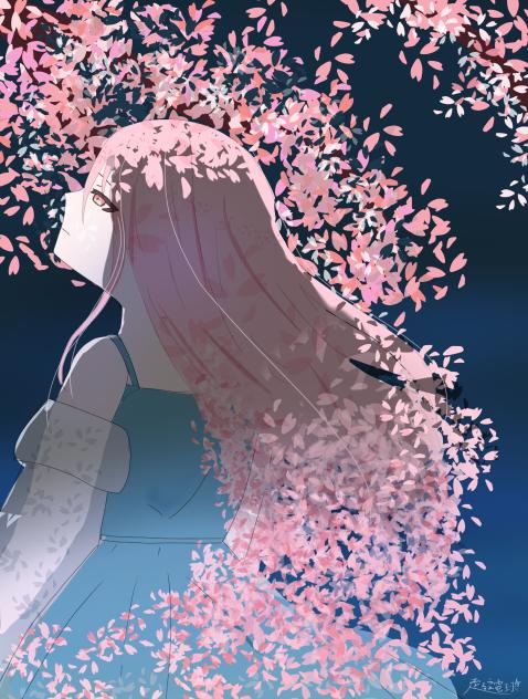 落ちる桜、春の骸
