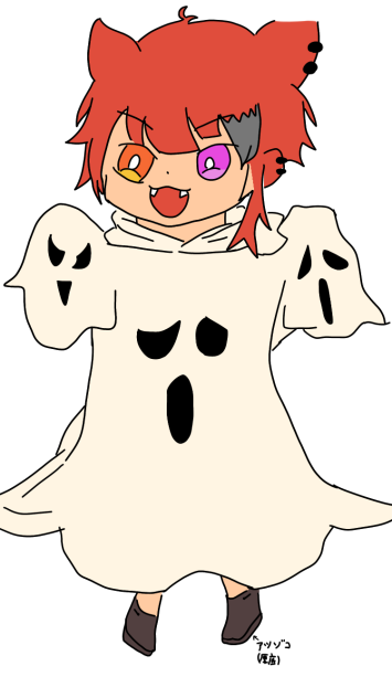 happy Halloween!わんわんおばけだぞ？by莉犬