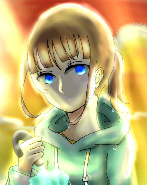 黄昏の雨上がり