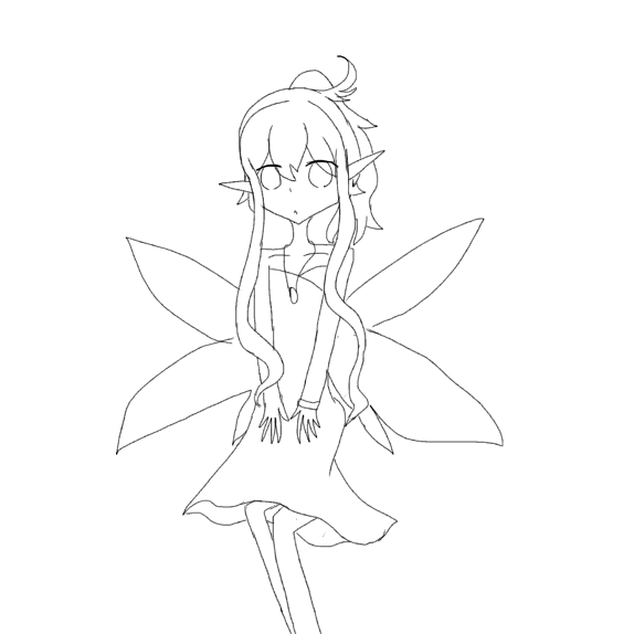 塗り絵 妖精 - ibisPaint