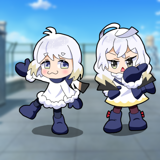 2頭身こま＆おこエナガちゃん