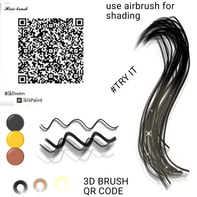 3D hair brush