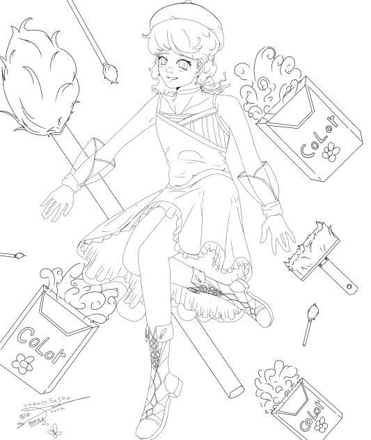 Paint girl👩‍🎨 ibisPaint