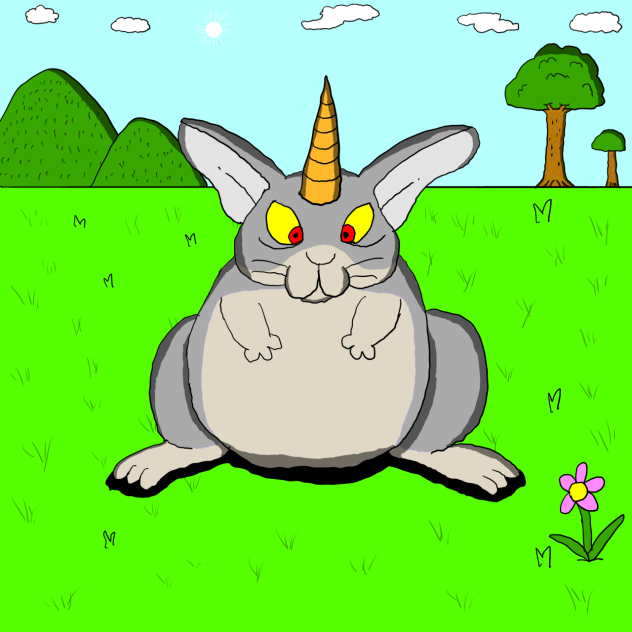 いっかくうさぎの絵